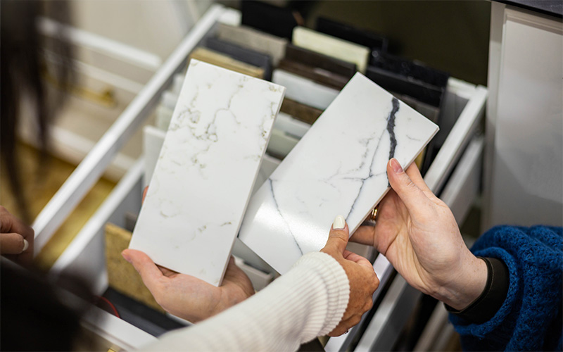 Countertop finish material options at Stone loft