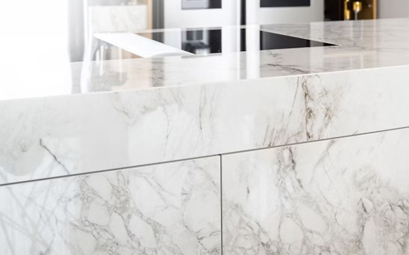 Glossy countertop finish