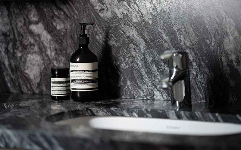 Textured countertop finish