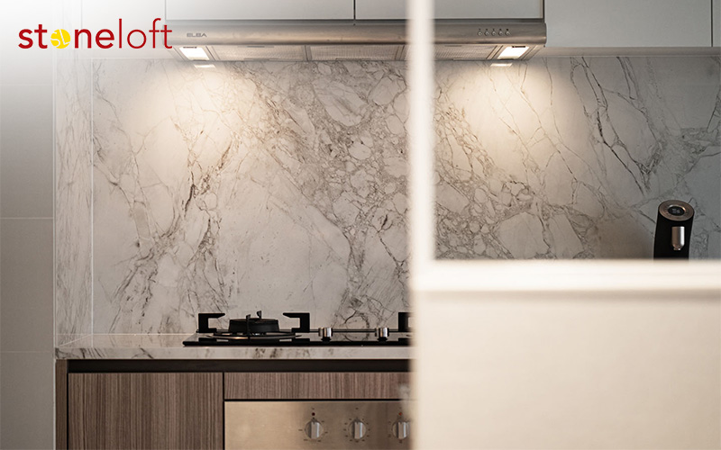 sintered stone kitchen layout