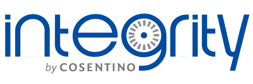 Integrity by COSENTINO logo in modern font.